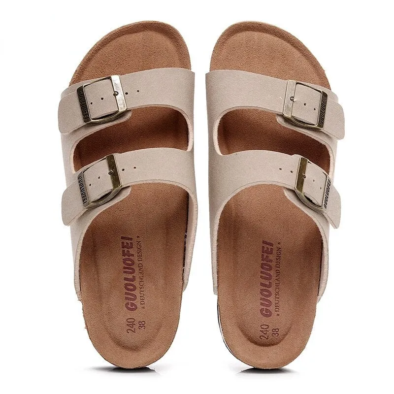 Fujin High Quality Large Size Women Summer Shoes Soft Cork Sole Non Slippery Female Beach Shoes Slides Platform Sandals Fashion