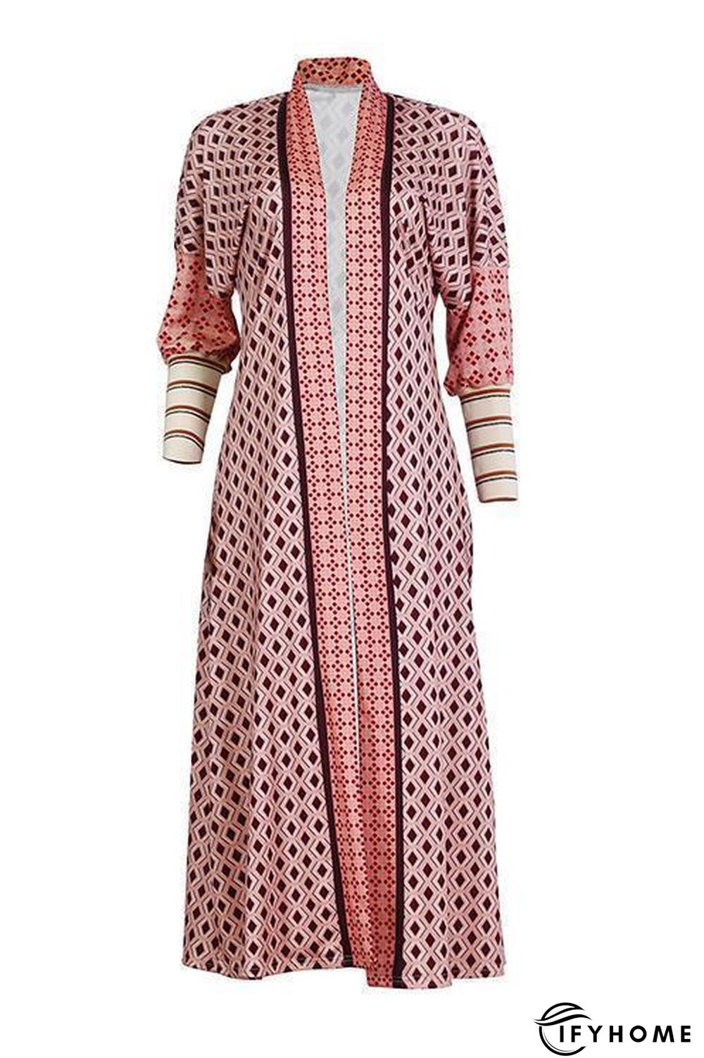 Digital Print Long Sleeve Cardigan Coat | IFYHOME