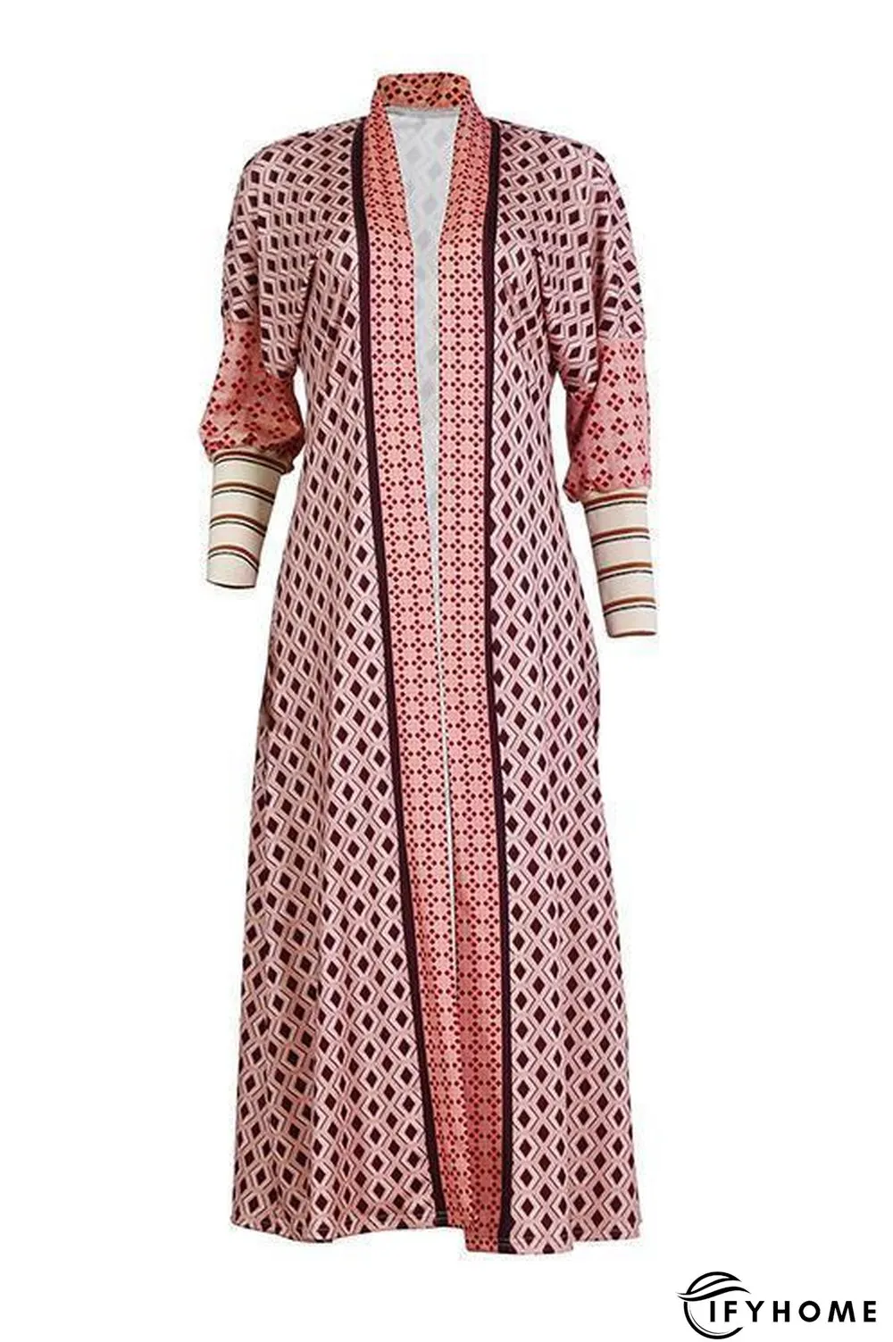 Digital Print Long Sleeve Cardigan Coat | IFYHOME