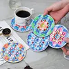 (US Local)[Upgrade]6pcs/set DIY Diamond Painting Waterproof Case Classic Mandala Coaster Gift Decor Set