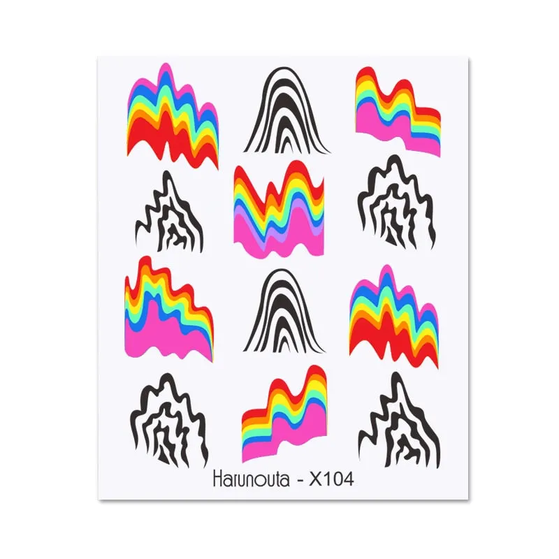 1Pc Spring Water Nail Decal And Sticker Flower Leaf Tree Green Simple Summer DIY Slider For Manicuring Nail Art Watermark