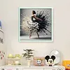 Piano Girl-11CT Stamped Cross Stitch 50*50cm/19.69*19.69in