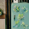 6PCS Diamond Painting Magnets Refrigerator for Adults Kids (Green Butterfly)