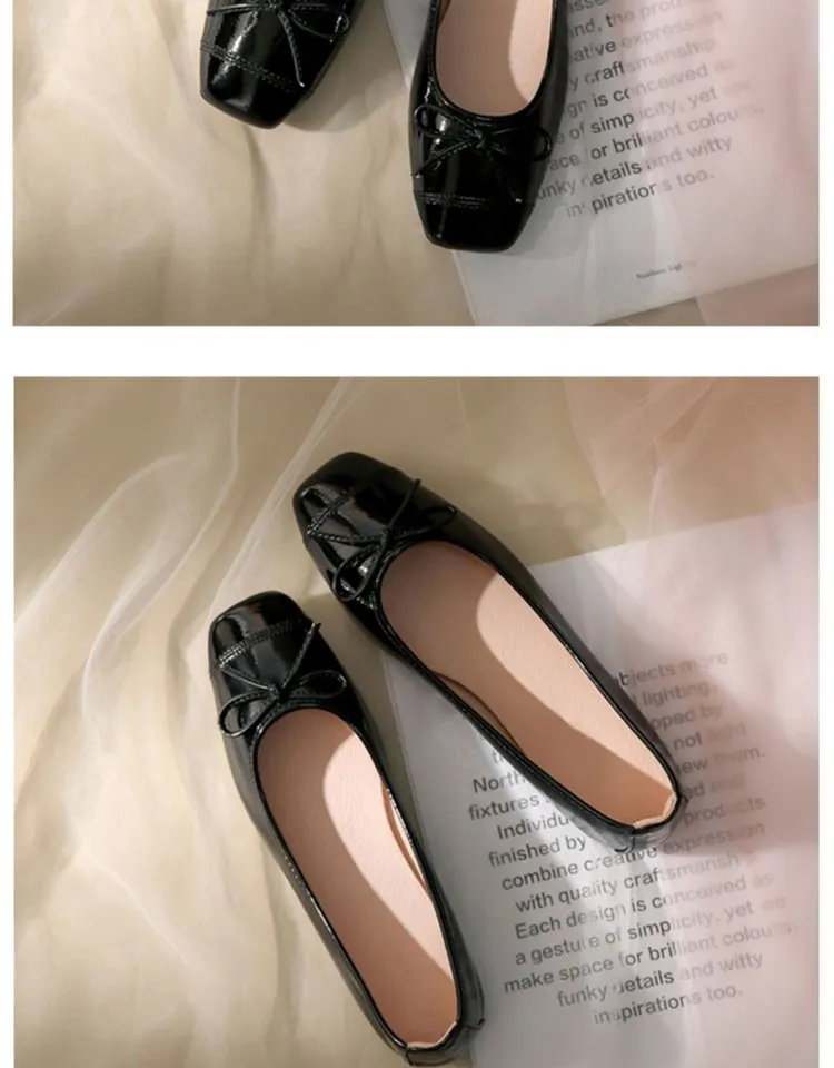 Yyvonne Flat-Soled Single-Shoe Women's Spring 2025 New French Small Fragrant Breeze Bare-Colored Soft-Skind Soft-Tailed Four-Season Evening Shoes