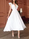 Solid Color Flared Sleeves Maxi Dress