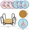DIY Acrylic Diamond Painting Special-Shaped Drill Point Drill Coaster Set