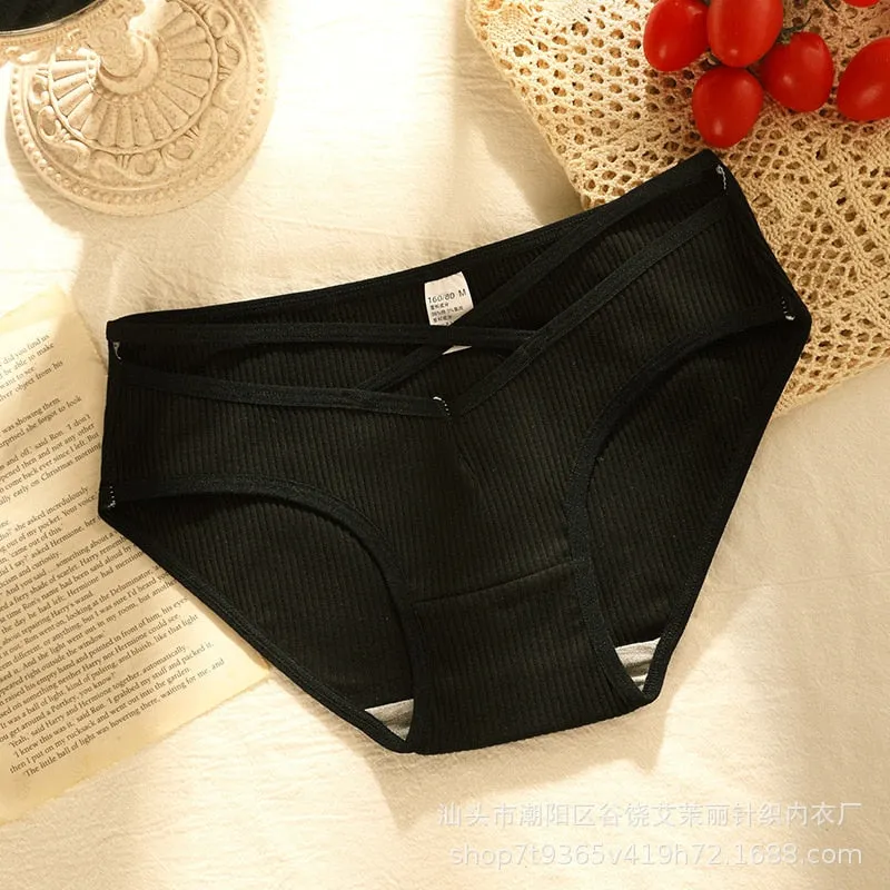 New Women's Underwear Sexy Solid Color Panties Fashion Girl Comfort Briefs Low Waist Seamless Underpants Female Lingerie