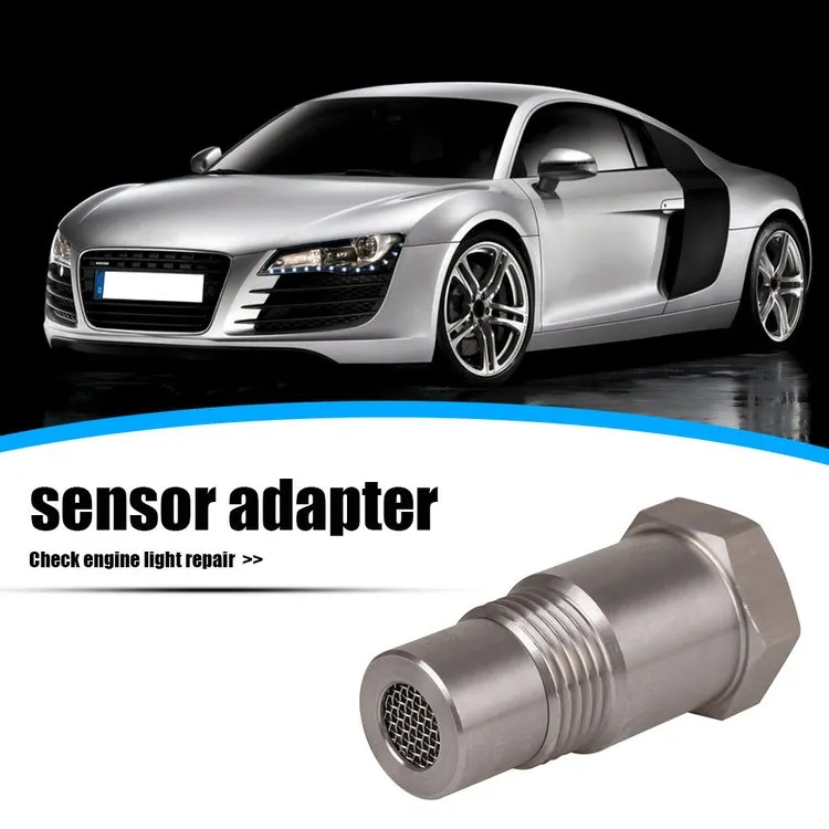 Garlaven M18*1.5 Car CEL Fix O2 Sensor Check Engine Light Eliminator Adapter Oxygen Sensor delete kit Extender