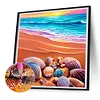 >SALE<5D DIY Full Round Drill Diamond Seashell Painting Animal Kit Home Decor 30x30cm