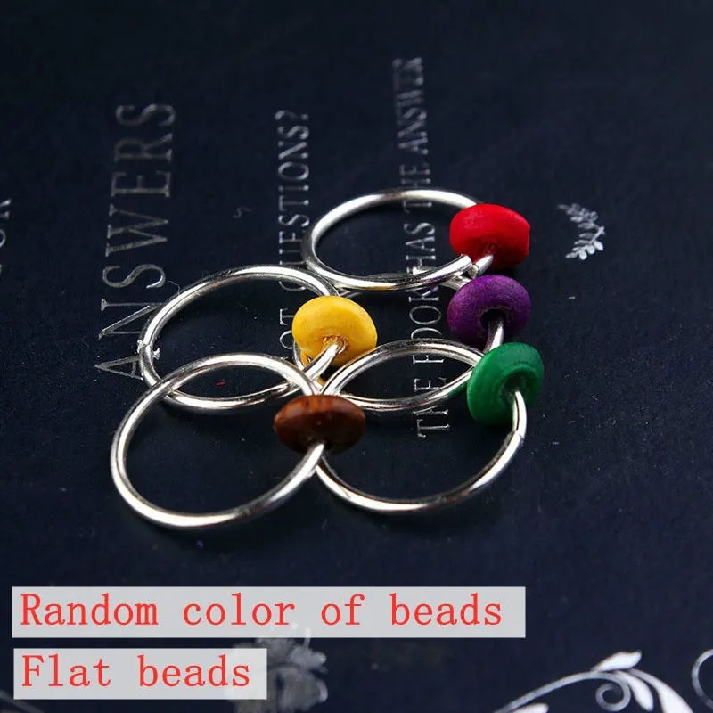 Hair Braid Coin Leaves Retro Colorful Beads Pendant Charms Rings Clip Headband for Pierced Hip-hop Braiders Leaves Accessories