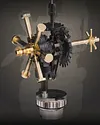 Industrial City Da Vinci Helicopter Building Blocks Assembled Boys and Girls Toys Handmade Desktop Ornaments Model