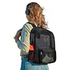 Mesh Backpack See Through Backpack College Student Backpack for Outdoor Sports