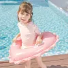 Heart Shape Baby Swim Ring Tube Leakproof Toddler Swimming Ring for Kids Toddles