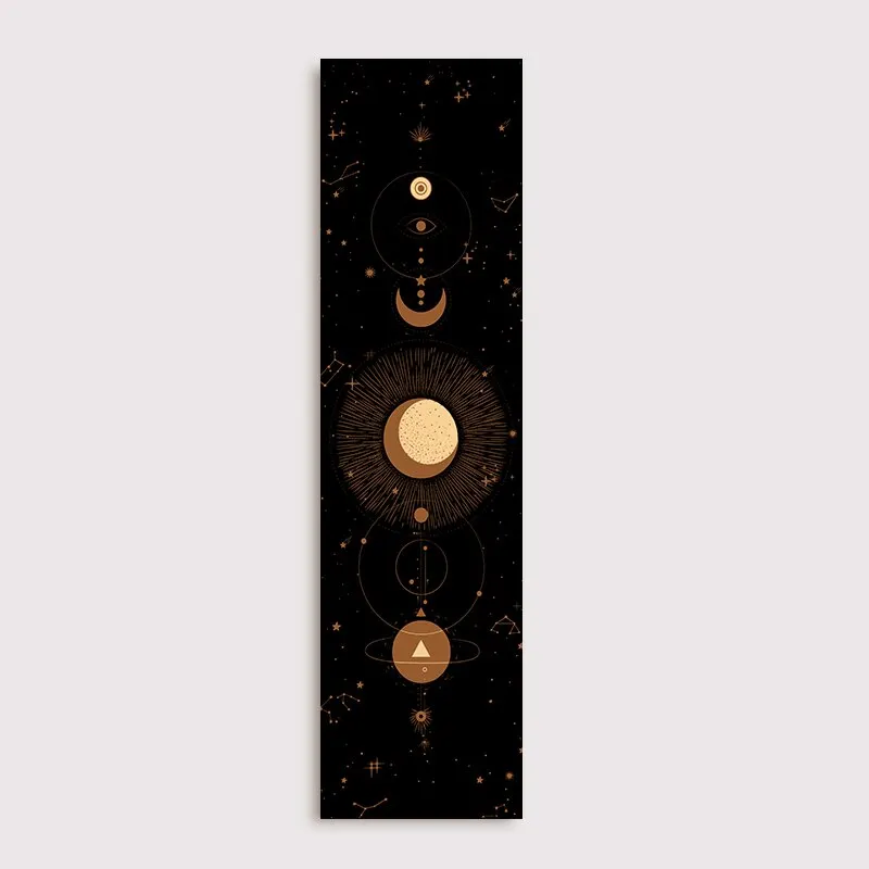 Moon Phase Tapestry Wall Hanging Lunar Eclipse Cycle Psychedelic Carpet Sun Moon Tapestries Bohemian Psychedelic Wall Decoration