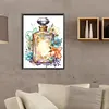 >SALE<5D DIY Partial Special Shaped Drill Diamond Painting Perfume Bottle Kit 30x40cm