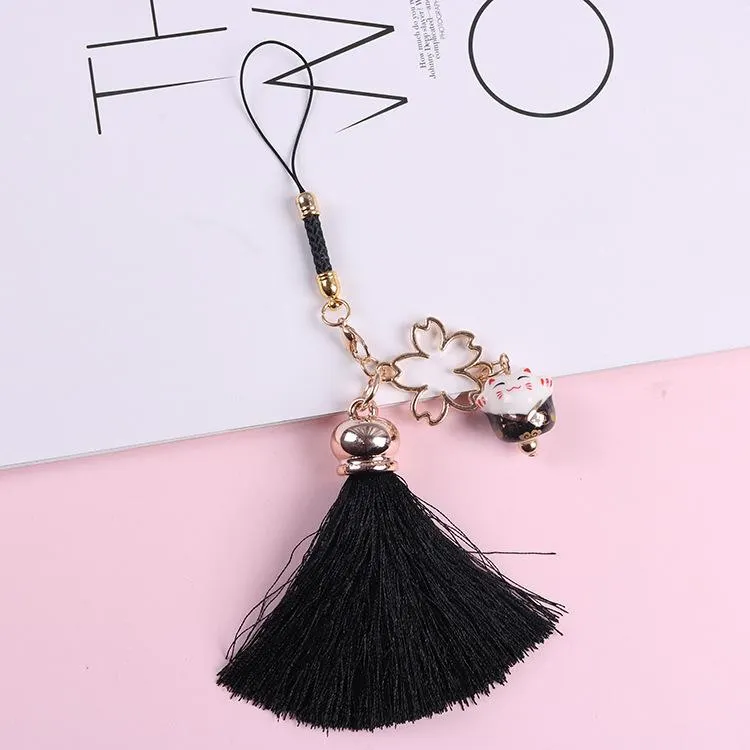 Kawaii Cat Tassel Keychain