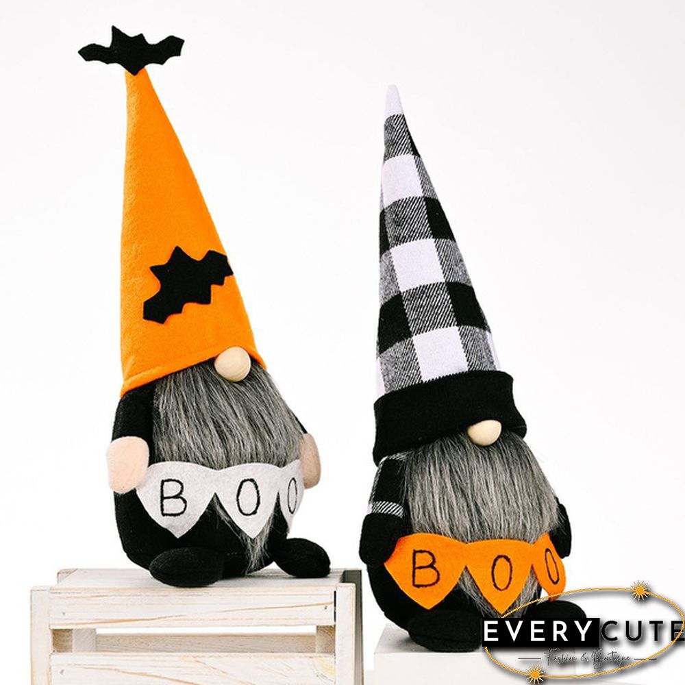 Popular Home Creative Christmas Elf Doll Horror Rudolph Long Hat Striped Festival Ornaments Faceless Gnome Doll Halloween Decorations