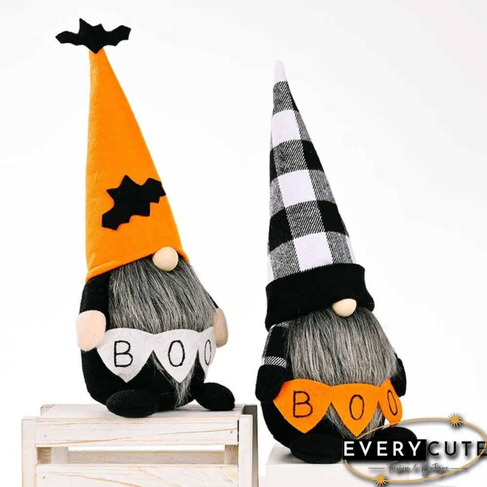 Popular Home Creative Christmas Elf Doll Horror Rudolph Long Hat Striped Festival Ornaments Faceless Gnome Doll Halloween Decorations