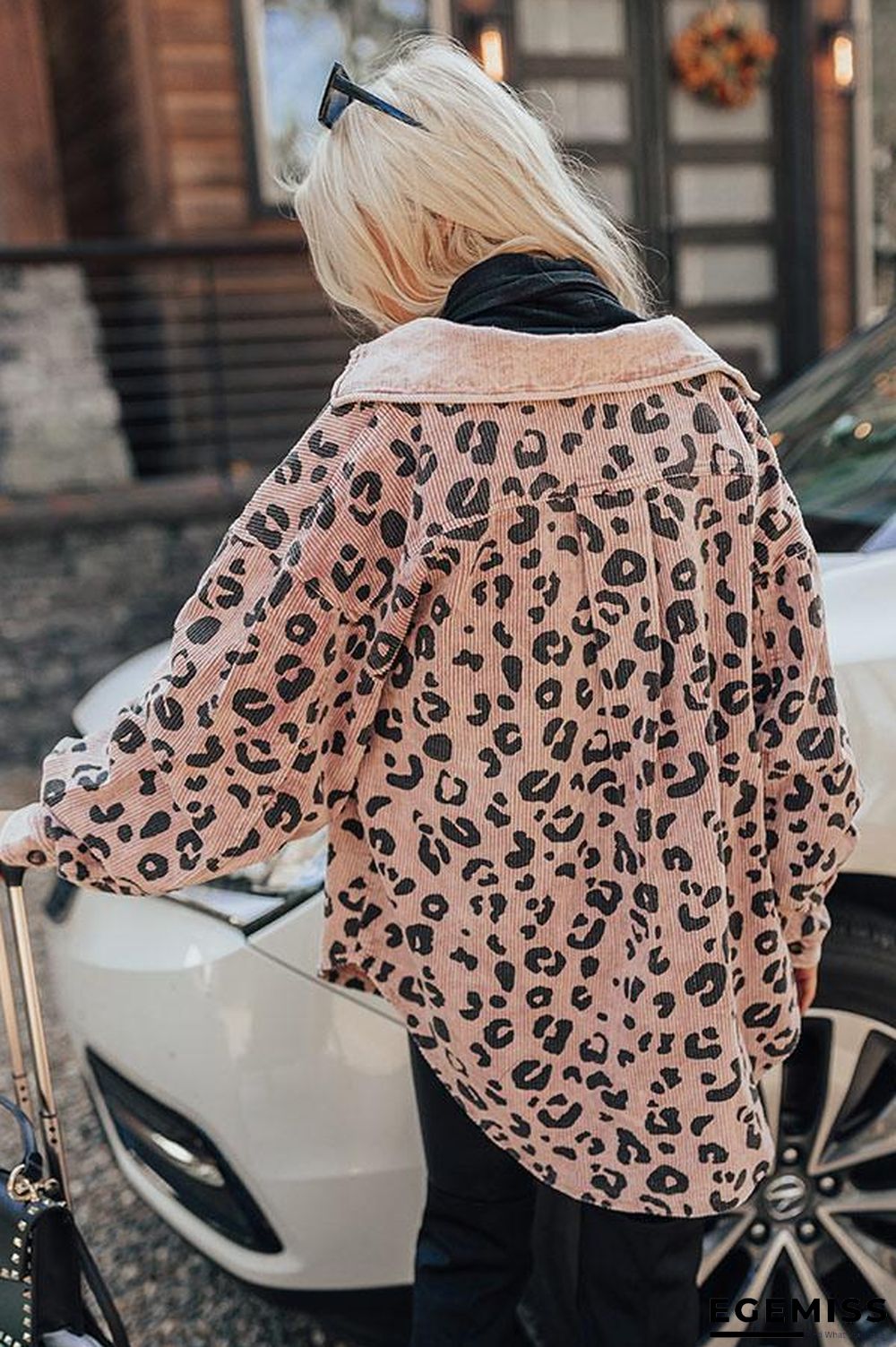 Fashion Leopard Print Coat Women | EGEMISS