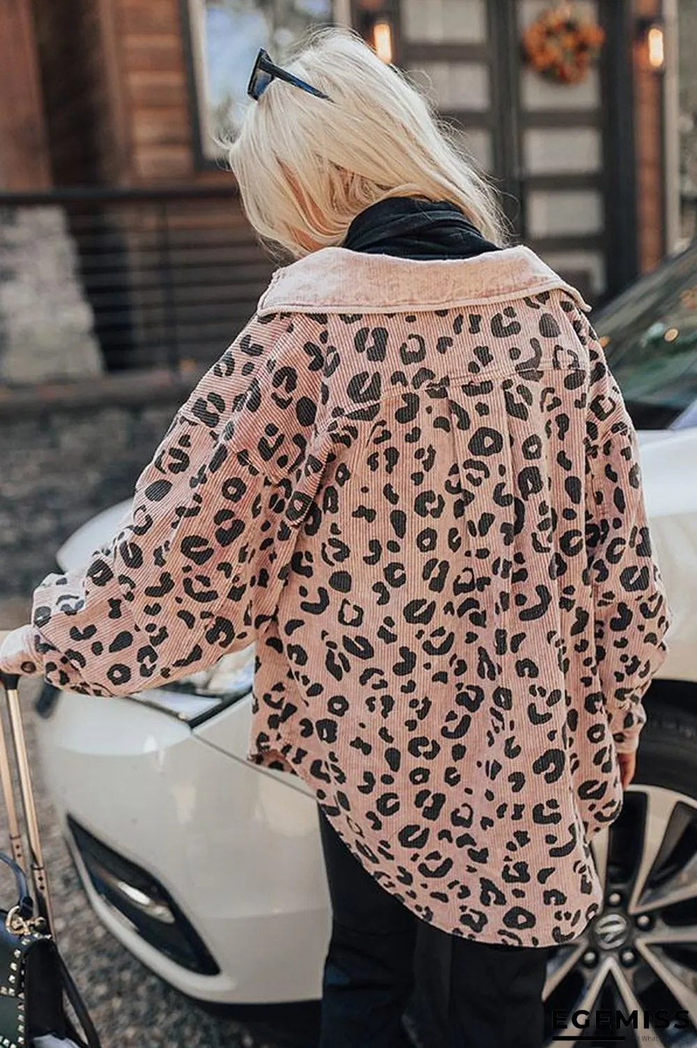Fashion Leopard Print Coat Women | EGEMISS