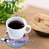 8Pcs/set Diamond Painting Saying Coaster Cup Cushion with Rack Home Decor