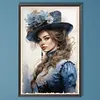 Diamond Painting-DIY Full Round Drill Lady(40*60CM)