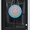 Diamond Painting Stained Glass Mandala Flower Pendant