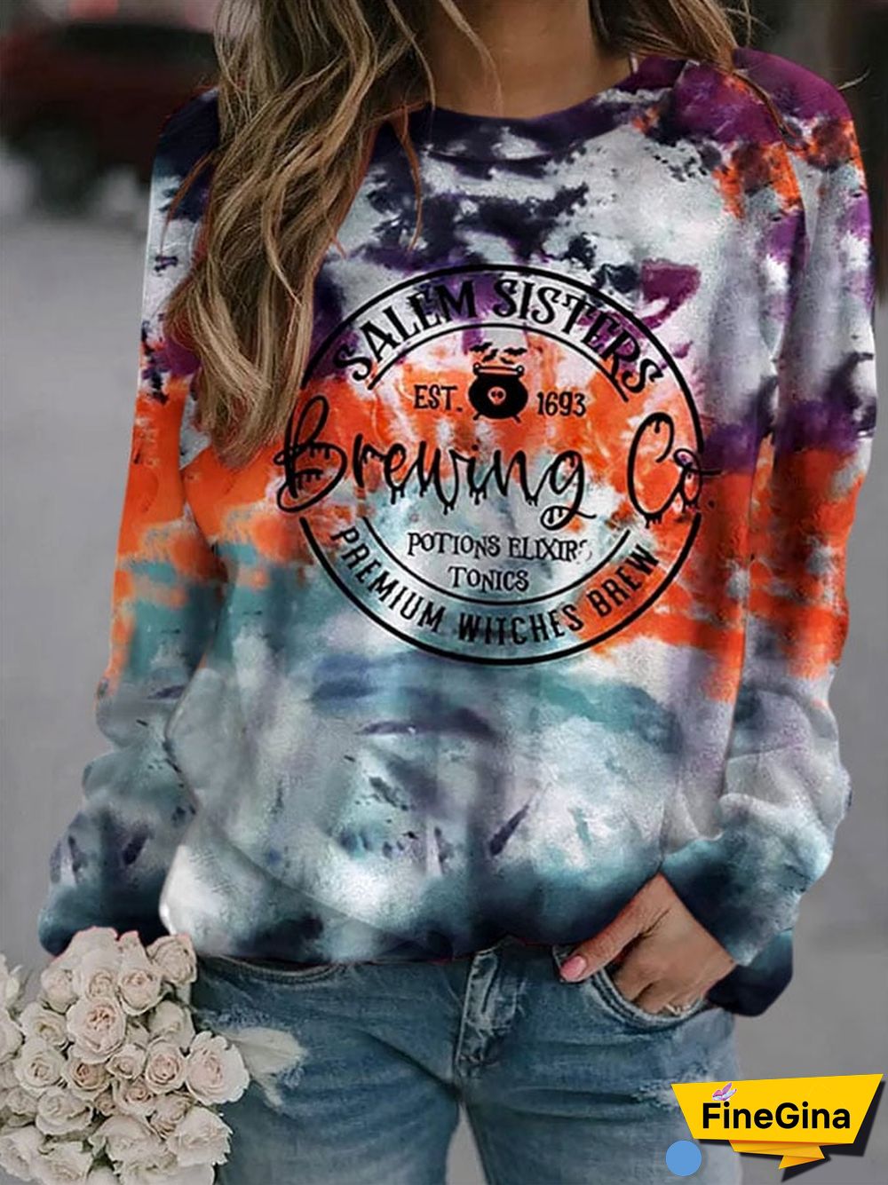 Women's Salem Sisters Print Sweatshirt