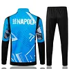 Joyfball 2024/2025 Napoli Long Zipped Jacket Blue Soccer Jersey 1:1 Thai Quality 