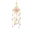 Carillon &eacute;olien suspendu en cristal