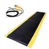 [US Local Warehouse] Anti Fatigue Mat 144x36inch Standing Work Mats Thick 3/4in Black with Yellow Border for Industrial and Commercial Workplaces