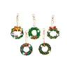 5pcs/set DIY Garland Xmas Wreath Diamonds Painting Keychain Kits
