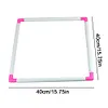 (US Local)Rectangle Embroidery Hoop Cross Stitch Frame Plastic Clip Frame (60x40cm)
