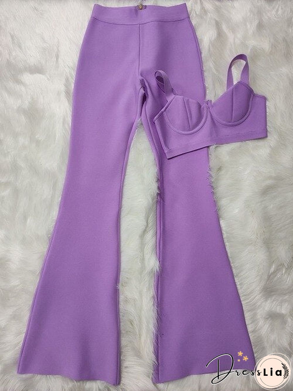 High quality Summer New Women's Set Purple Blue Two Pieces Set Bodycon Rayon Bandage Set Evening Party Sexy Fashion Outfit