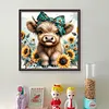 Highland Cow-11CT Stamped Cross Stitch Kit(40x40cm)
