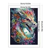 (Big Size)Colorful Dragon - 11CT Stamped Cross Stitch - 50*65cm