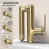 Rotating robotic arm washbasin faucet bathroom vanity sink hand basin hot and cold water faucet