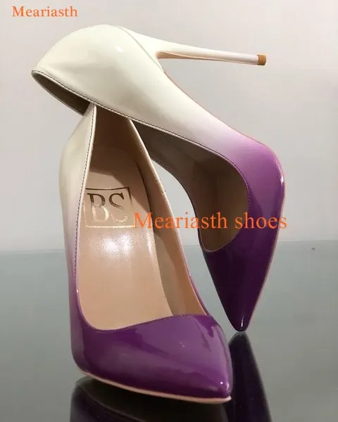 Qengg Colors Women Pumps 2023 New Pointed Toe Fashion High Heel Shoes Ladies Stiletto Party Evening Dress Shoes 8cm 12cm Plus 44 703-0
