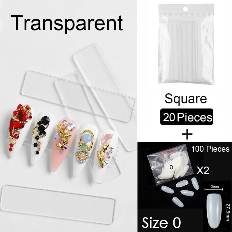 250 PCS Same Size Fake Nails Oval Shape False Nail Tips For Drawing Nail Design Acrylic Full Nails Art Size 0 1 2 3 4 Available-Nail Inspo