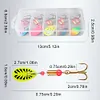 10pcs Boxed Metal Spoon Spinner Fishing Lure Fishing Wobblers Artificial Bait(A)