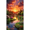 Mountains Fields-Full Round Diamond Painting 40*70CM