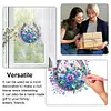 (US Local)Acrylic Special Shape Flowers Horseshoe 5D DIY Diamond Painting Dots Pendant