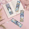 (US Local)Snowman A5 Size Diamond Painting Notebook Set with 4Pcs Bookmark Holiday Gift