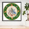 >SALE<5D DIY Partial Special Shaped Drill Diamond Painting Kit Wreath Decor 30x30cm