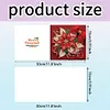 6PCS Xmas Atmosphere DIY Diamond Art Greeting Cards Congratulations Cards