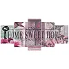 (US Local)HOME 95x45cm 5D DIY Full Drill Round Big Size Diamond Painting Kit Home Wall Room Decor