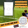 [US Local Warehouse] 35inx24in Magnetic Soccer Coaches Clipboard Tactical Dry Erase Board with Magnetic Markers Pen Eraser Portable Tactical Clipboard with Adjustable Stand for Basketball Volleyball Coaches