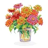 >SALE<2D Flat Flower Vase DIY Diamond Painting Tabletop Ornaments Kit for Home Office