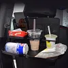 Collapsible Car Food Tray Holder Multifunctional Portable Car Food and Beverage Tray Holds Food and Laptop