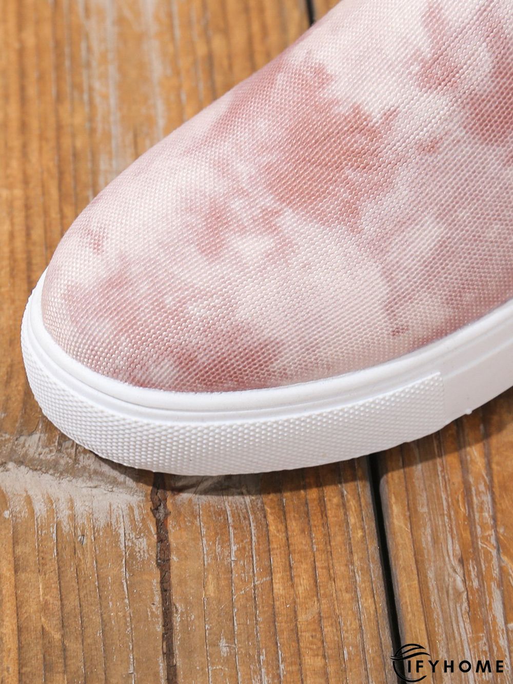 Casual Lace-up Decor Fringe High Top Canvas Shoes with Side Zip | IFYHOME
